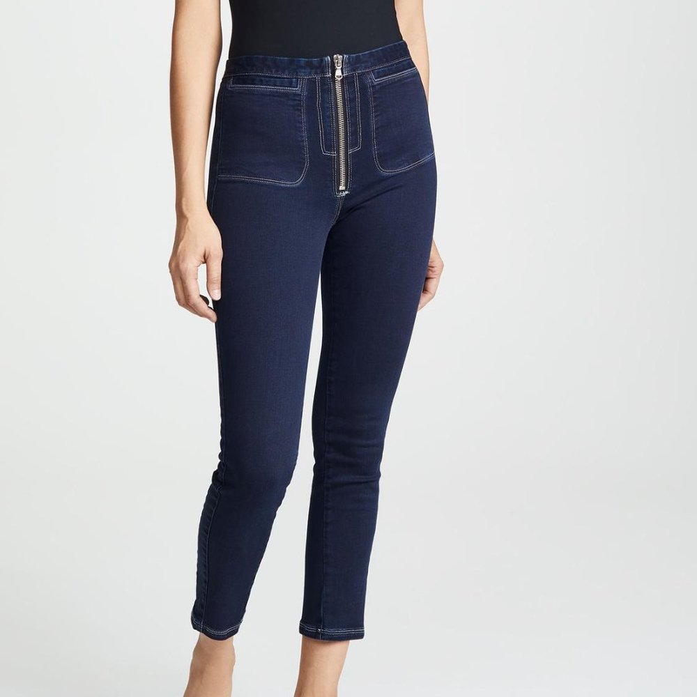 NWOT Rachel Comey Dark Blue Zipper Skinny Jean